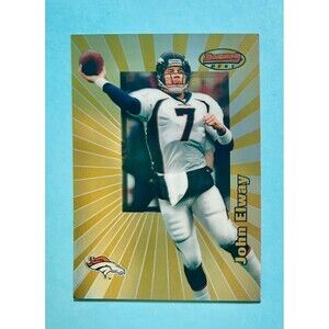 1998 Bowman’s Best John Elway Denver Broncos NFL premium card #50